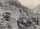 Maultiertreiber auf dem Weg von Arolla