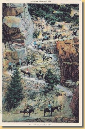 The Zig Zag Trail im Yosemite National Parc, USA